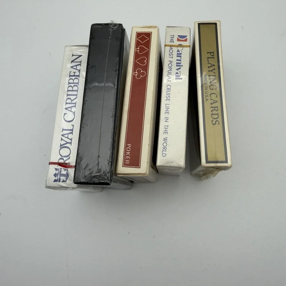 New Vintage Playing Cards Lot of 5 Sealed‎ Decks Cruise Ship CITGO Clown
